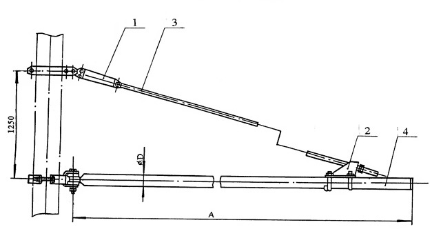 Размеры кронштейнов КТП-3,3 - КТП-5,5